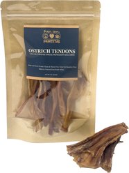 Pawtitas Ostrich Tendon Strips High-Protein Dog Chews, 2-oz