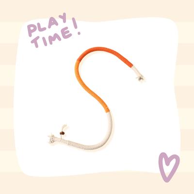 Show full view: Happy & Polly Interactive Chew & Scratch Teaser Plush Cat Toy with Sisal Rope, 2 count, Yellow/Cheese slide 6 of 6