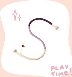 Happy & Polly Interactive Chew & Scratch Teaser Plush Cat Toy with Sisal Rope, 2 count, Pink/Cloud slide 2 of 6