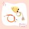 Show in main carousel: Happy & Polly Interactive Chew & Scratch Teaser Plush Cat Toy with Sisal Rope, 2 count, Yellow/Cheese slide 3 of 6