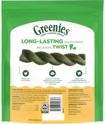 Show full view: Greenies Occupy Twists Chicken Flavor Natural Dog Dental Treats, Large, 8 count slide 3 of 10