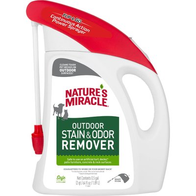 Nature's Miracle Nature's Miracle Outdoor Multi-Mess Formula Dog & Cat Stain & Odor Remover, 64-fl oz bottle