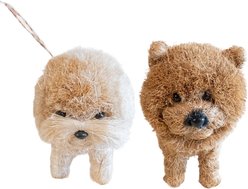 LIKHA Chow Chow & Poodle Coco Coir Ornament Set