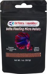 Dr. Tim's Aquatics Betta Feed Fish Food, 1.75-oz pouch