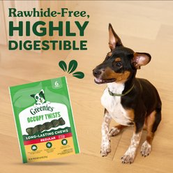 Greenies Occupy Twists Regular Natural Chicken Flavor Dental Dog Treats, 12 count slide 2 of 9