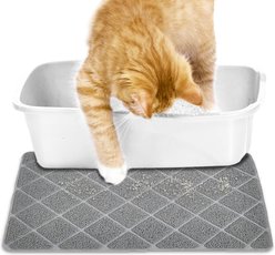 Vila Double Layer Waterproof & Urine Proof Trapping Cat Litter Mat, Gray, 24 x 15-in slide 2 of 3