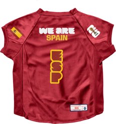 Littlearth FIFA World Cup 2026 Stretch Dog Jersey, Big Dog, Spain slide 1 of 7