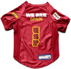 Littlearth FIFA World Cup 2026 Stretch Dog Jersey, Small, Spain