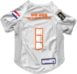 Littlearth FIFA World Cup 2026 Stretch Dog Jersey, Large, Netherlands