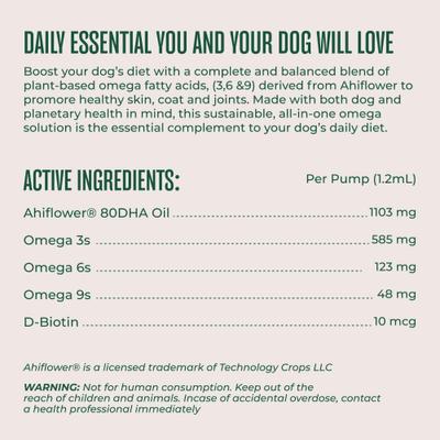 Show full view: WagWell Ahiflower Omega Oil Liquid Supplement for Dogs, 8-fl oz bottle slide 9 of 10