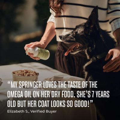 Show full view: WagWell Ahiflower Omega Oil Liquid Supplement for Dogs, 8-fl oz bottle slide 6 of 10