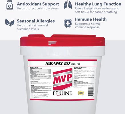 Show full view: Med-Vet Pharmaceuticals (MVP) Air-Way EQ Pellets Horse Supplement, 10lb slide 3 of 5