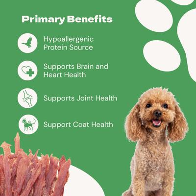 Show full view: Jack PetPals Jack’s Favorite Crafted Grain-Free Duck Breast Jerky Dog Treats, 12-oz slide 5 of 10