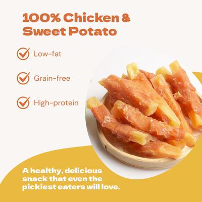 Show full view: Jack PetPals Jack’s Favorite Crafted Bite Grain-Free Chicken Sweet Potato Dehydrated Dog Treats, 12-oz slide 6 of 10