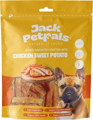 Jack PetPals Jack’s Favorite Crafted Bite Grain-Free Chicken Sweet Potato Dehydrated Dog Treats, 12-oz slide 1 of 8