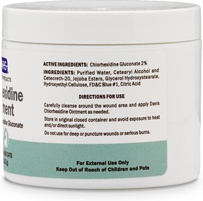 Show full view: Davis Chlorhexidine Skin Care Ointment for Dogs & Cats slide 3 of 3