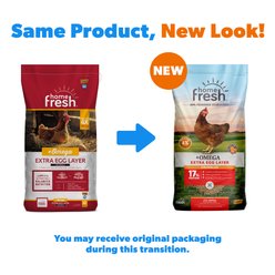 Kent / Blue Seal Home Fresh Extra Egg Layer Omega Crumble Chicken Feed, 50-lb bag slide 2 of 9