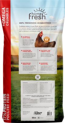 Show full view: Kent / Blue Seal Home Fresh Extra Egg Layer Omega Crumble Chicken Feed, 50-lb bag slide 3 of 9