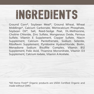 Show full view: Kent / Blue Seal Home Fresh Organic Starter Broiler 23% Protein Crumble Chicken Food, 40-lb bag slide 9 of 9