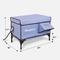 Show in main carousel: Wagstro Elevated Foam Panel Rain Roof Heavy Duty Polyester Outdoor Heated Cat House, Large, Blue slide 5 of 10