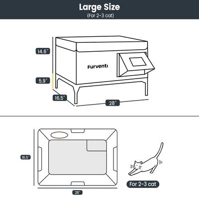 Show full view: Furventi Flagship Eco-Friendly Waterproof Multi-Exit Polyester Outdoor Heated Cat House, Tiger Camouflage, Large slide 2 of 8