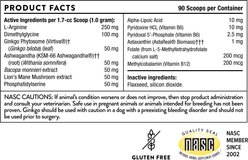 ThorneVET Canine Cognitive Support Powder Supplement for Dogs, 90 scoops slide 2 of 8
