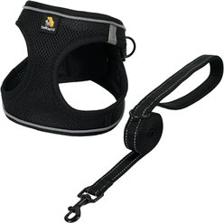 Bella & Pal OxyMesh Velcro Step-in Harness & Leash Set, Black, X-Small slide 1 of 6