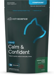 VetriScience Composure Trout & Chicken Flavored Soft Chew Calming Supplement for Cats, 30 count