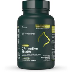 VetriScience Nu Cat Chewable Tablets Multivitamin for Cats, 90 count