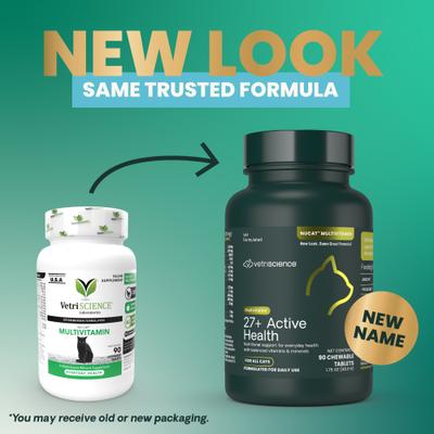 Show full view: VetriScience Nu Cat Chewable Tablets Multivitamin for Cats, 90 count slide 3 of 11