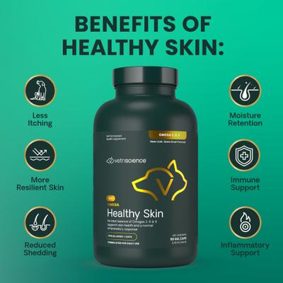 Show full view: VetriScience Omega 3, 6, 9 Softgels Supplement for Cats & Dogs, 90 count slide 8 of 11