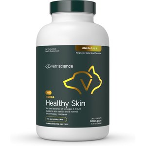 VetriScience Omega 3, 6, 9 Softgels Supplement for Cats & Dogs, 90 count