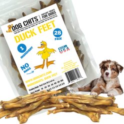 Dog Chits Nails Removed Duck Feet Dog Natural Chew Treats, 28 count