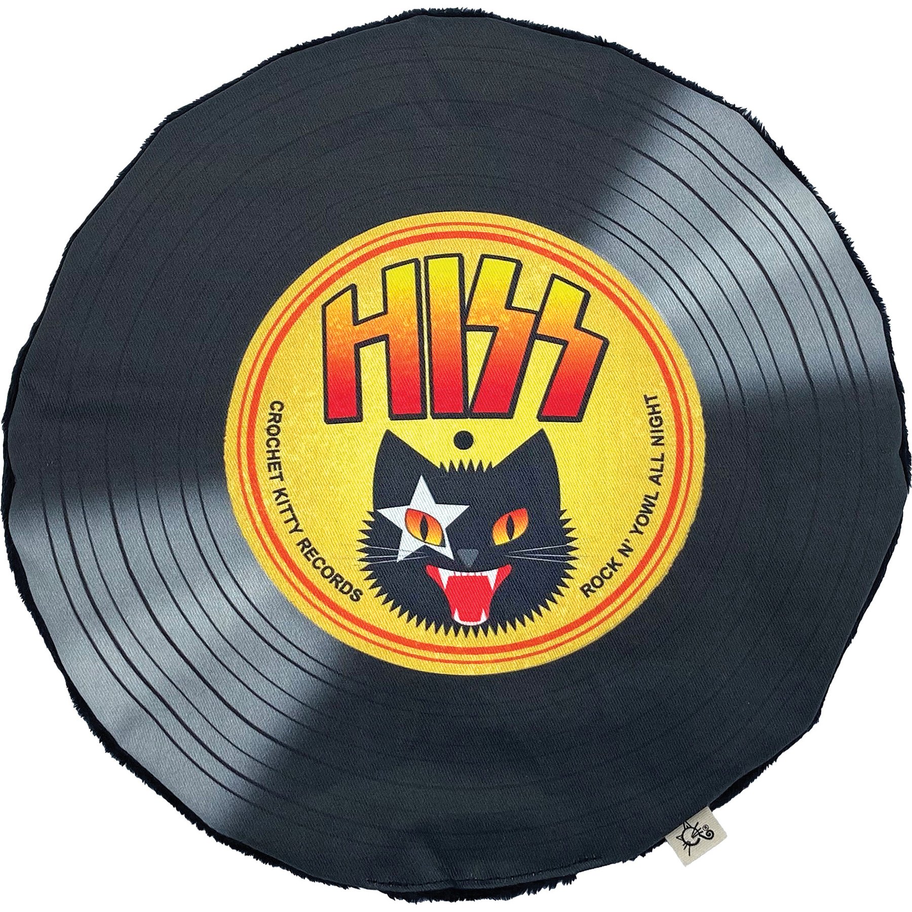 Crochet Kitty HISS Record Cat Mat with Crinkle & Catnip