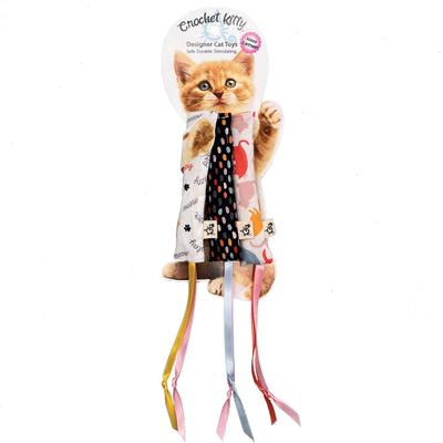 Show full view: Crochet Kitty Crinkle Sticks Cat Toys, 3 count slide 2 of 3