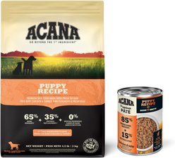 ACANA Premium Pate Puppy Recipe in Bone Broth Wet Food + Puppy Recipe Dry Puppy Food