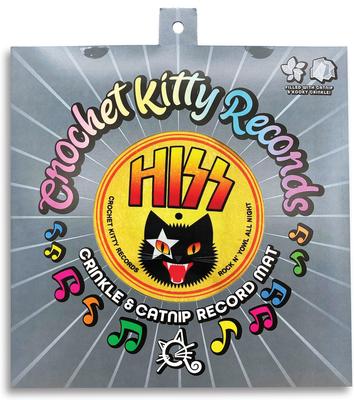 Show full view: Crochet Kitty HISS Record Cat Mat with Crinkle & Catnip slide 2 of 3