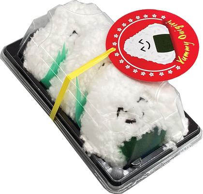 Show full view: Crochet Kitty Yummy Origiri Plush Cat Toy, 3 count slide 2 of 3