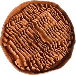 Reggie Stimulating Dog Feeder Mat, Large, Bark Brown