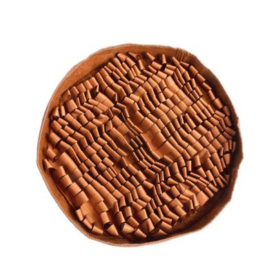 Show full view: Reggie Stimulating Dog Feeder Mat, Large, Bark Brown slide 1 of 8