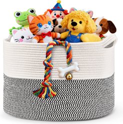 HOMAGICO Dog Toy Storage Basket, Extra Large, Black slide 2 of 5