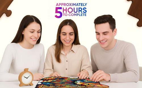 Show full view: Nestologi Dachshund Weiner Dog Wooden Jigsaw Puzzle, 150 Pieces, 11.7 x 16.5-in slide 9 of 9