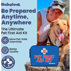Rubyloo Vet-Reviewed Emergency Supplies First Aid Kit for Dogs & Cats