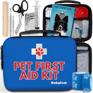 Rubyloo Vet-Reviewed Emergency Supplies First Aid Kit for Dogs & Cats