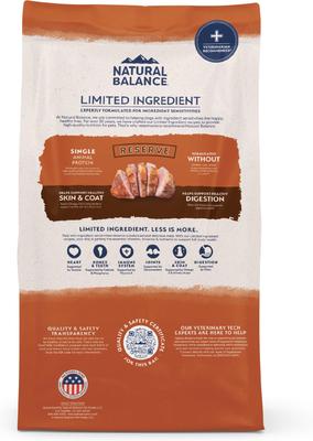 Show full view: Natural Balance Limited Ingredient Reserve Duck & Brown Rice Recipe Dry Dog Food, 12-lb bag slide 4 of 12
