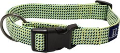 Hamilton A Day Together Luxury Paracord Nylon Standard Dog Collar, Lime, Small/Medium: 12 to 18-in neck, 5/8-in wide