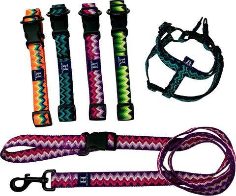 Show full view: Hamilton Nylon Weave Adjustable Multi-Function Standard Dog Leash, Green, Medium/Large: 4 to 6-ft long, 1-in wide slide 6 of 7
