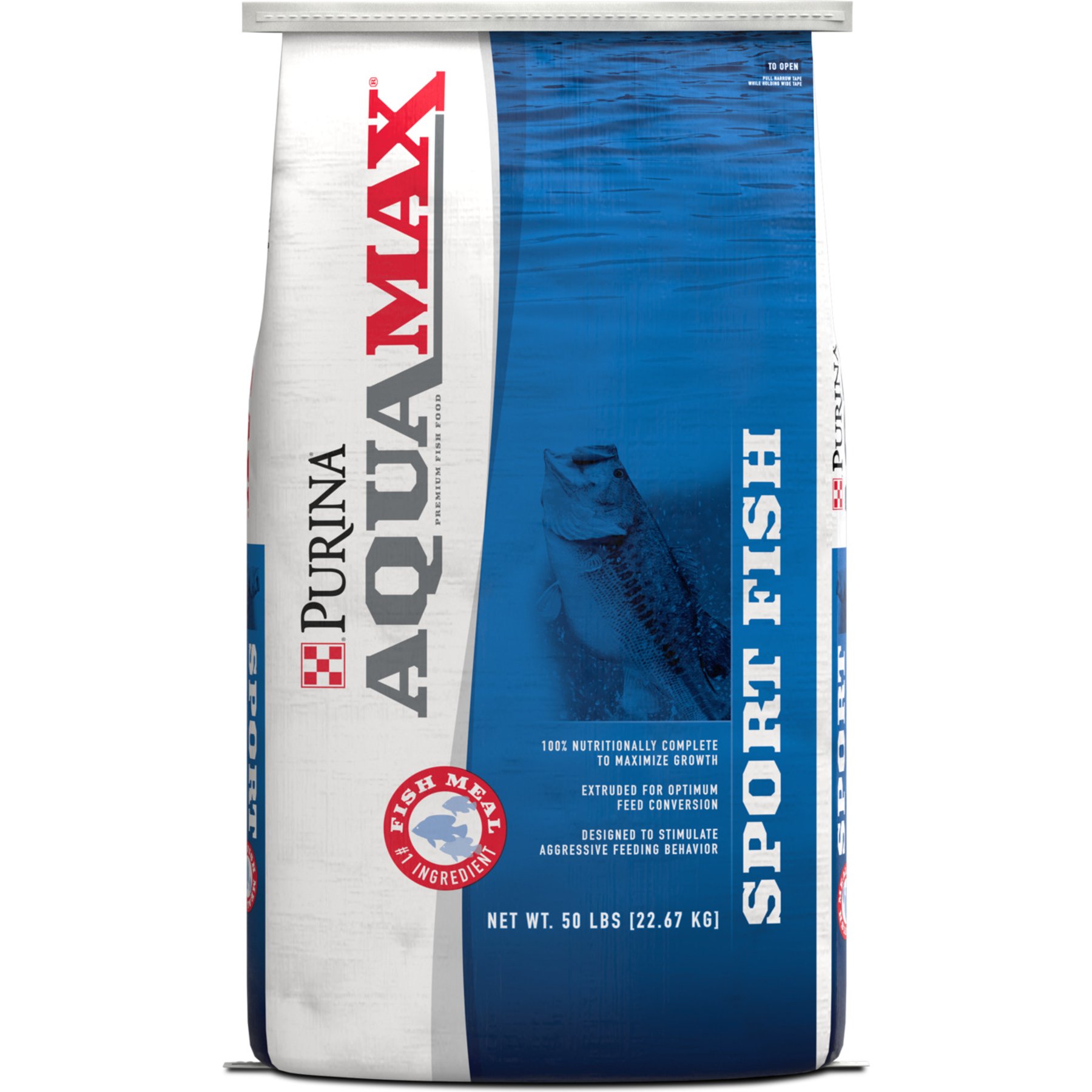 Purina AquaMax Sport Fish MVP Extruded Fish Food, 50-lb bag