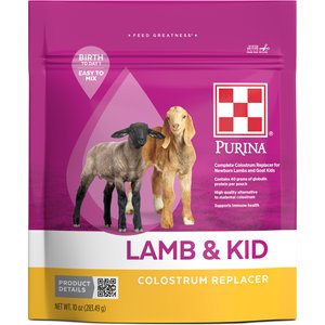 Purina Lamb & Kid Colostrum Replacer Powder Farm Feed, 10-oz bag