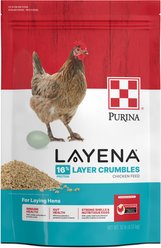 Purina Layena 16% Protein Crumbles Chicken Feed, 10-lb bag